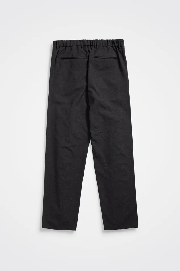 Men Norse Projects Trousers Aaren Cordura Tech Wool Trouser Charcoal Melange