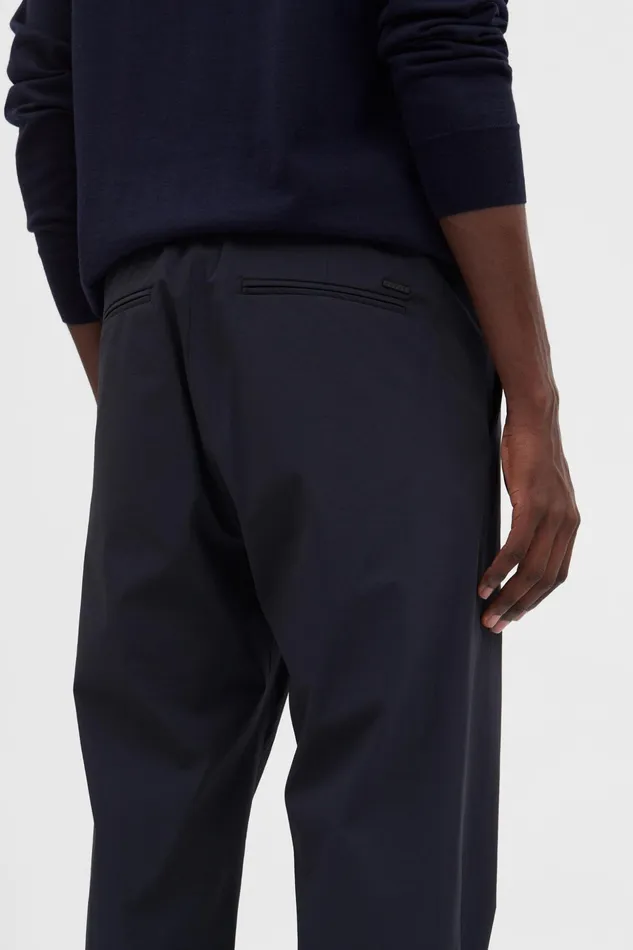 Men Norse Projects Trousers Aaren Travel Light Dark Navy
