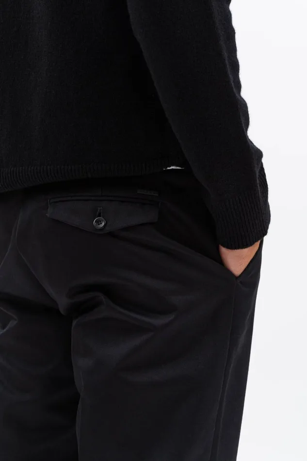 Men Norse Projects Trousers Andersen Gabardine Chino Black