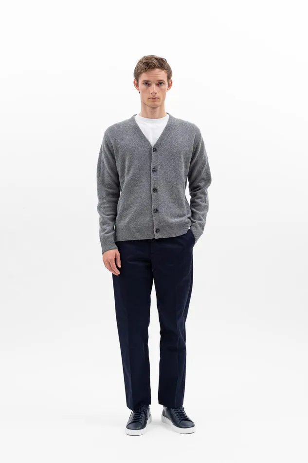 Men Norse Projects Trousers Andersen Gabardine Chino Dark Navy