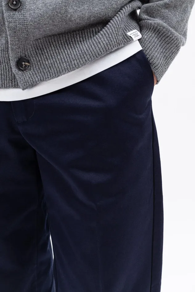 Men Norse Projects Trousers Andersen Gabardine Chino Dark Navy