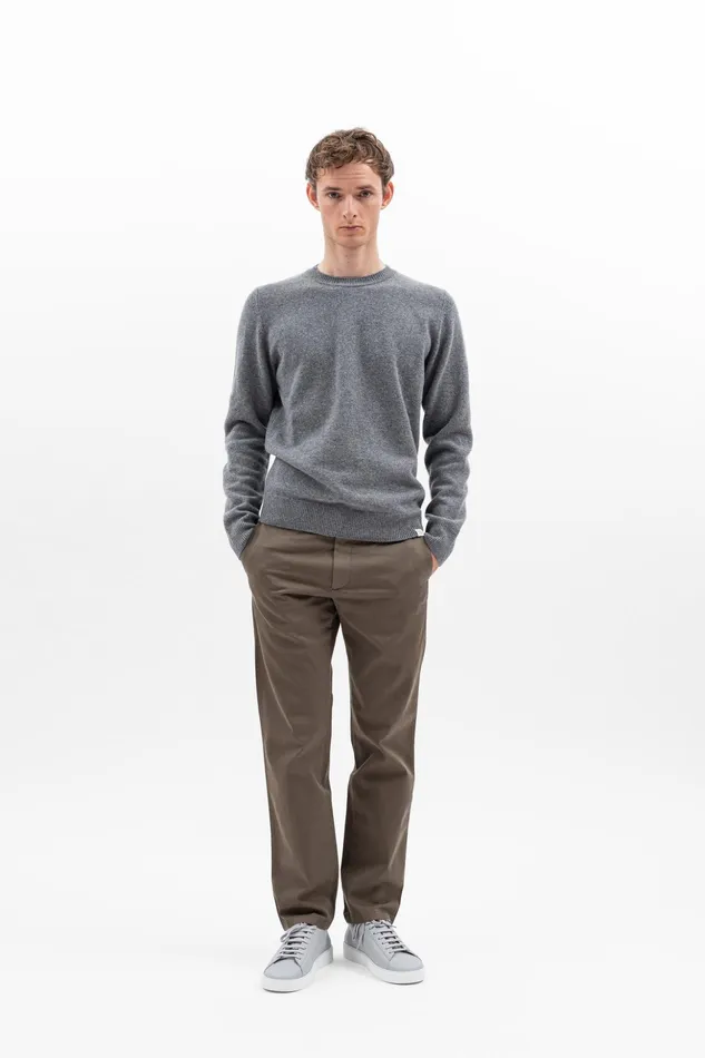Men Norse Projects Trousers Aros Slim Light Stretch Chino Ivy Green