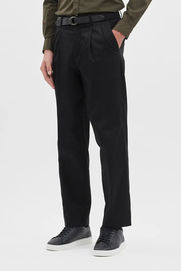 Men Norse Projects Trousers Christopher Gabardine Trouser Black