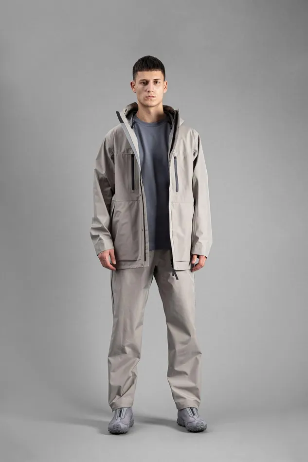 Men Norse Projects Trousers GoreTex 3L Rain Pant Mid Khaki