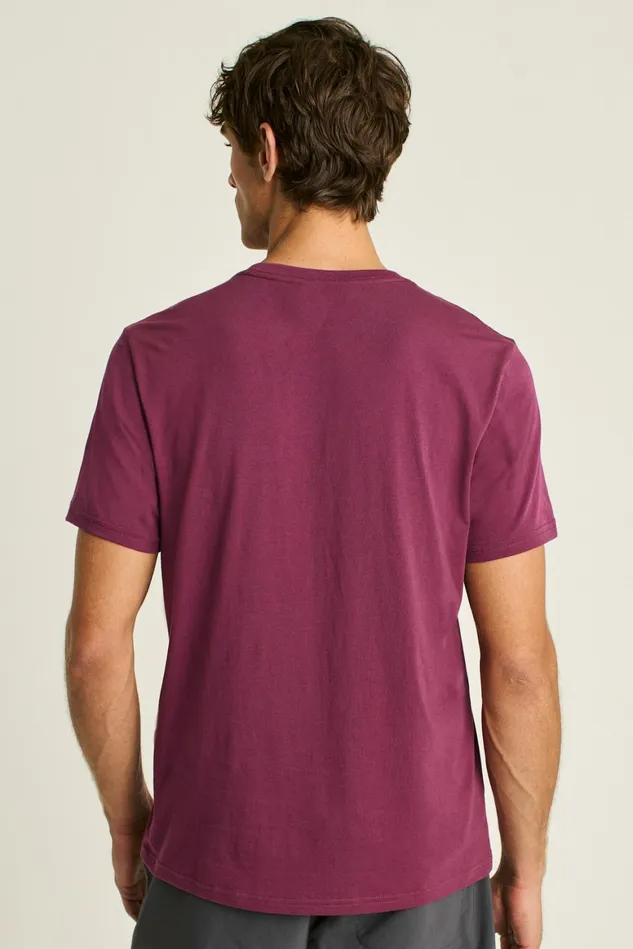Men Organic Cotton Pocket Tee Burgundy Bonobos Short Sleeve Tees