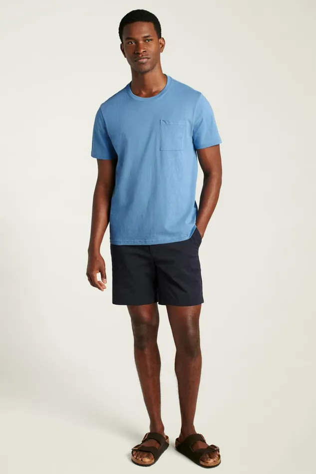 Men Organic Cotton Tee Moody Blue Bonobos Short Sleeve Tees