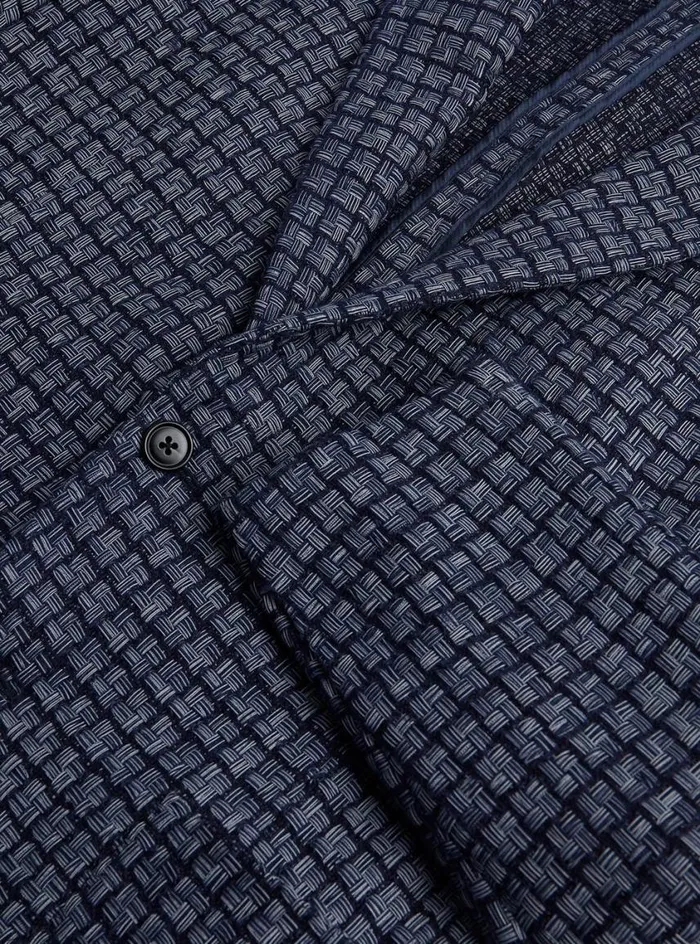 Men Paul Stuart Blazers and Jackets Blue Basket Weave Jacket Blue Men Paul Stuart Blazers and Jackets Blue Basket Weave Jacket Blue