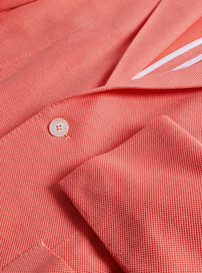 Men Paul Stuart Blazers and Jackets Cotton Pique Jacket Coral