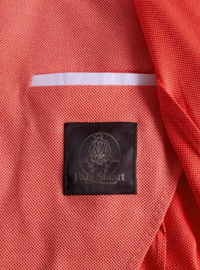Men Paul Stuart Blazers and Jackets Cotton Pique Jacket Coral
