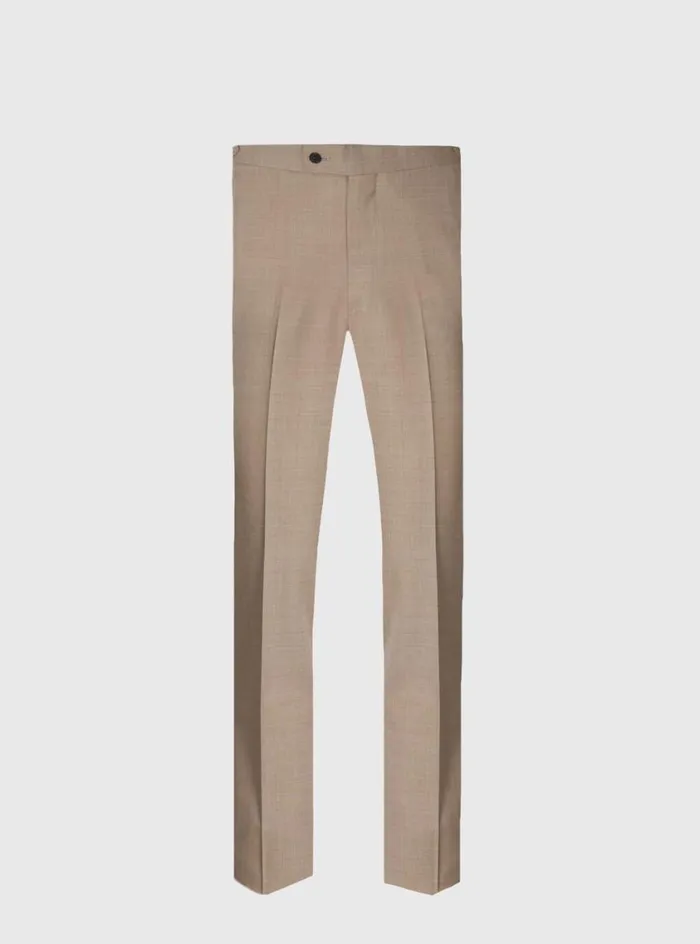 Men Paul Stuart Blazers and Jackets Mlange Tan All Year Wool Suit Tan