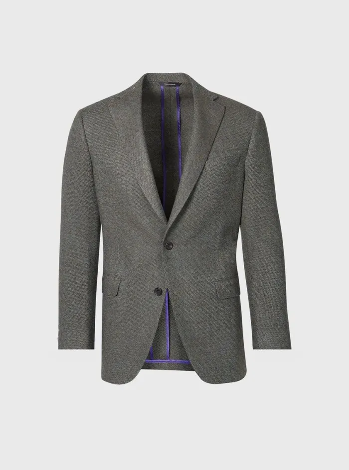 Men Paul Stuart Blazers and Jackets Parquet Paul Jacket Olive