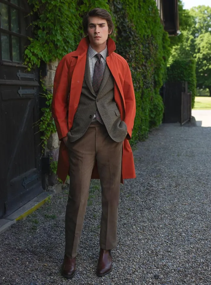 Men Paul Stuart Blazers and Jackets Parquet Paul Jacket Olive