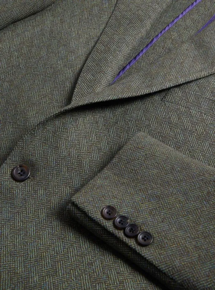 Men Paul Stuart Blazers and Jackets Parquet Paul Jacket Olive