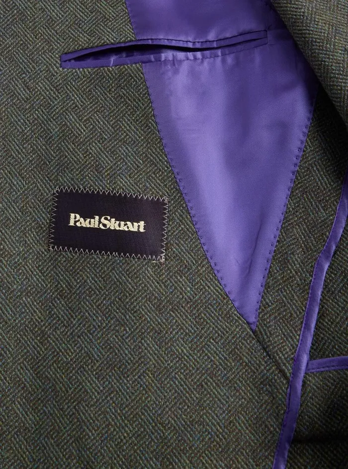 Men Paul Stuart Blazers and Jackets Parquet Paul Jacket Olive