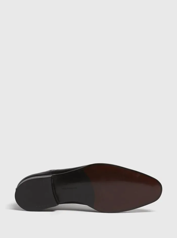 Men Paul Stuart Boots Leather Half Chelsea Boot Black Men Paul Stuart Boots Leather Half Chelsea Boot Black