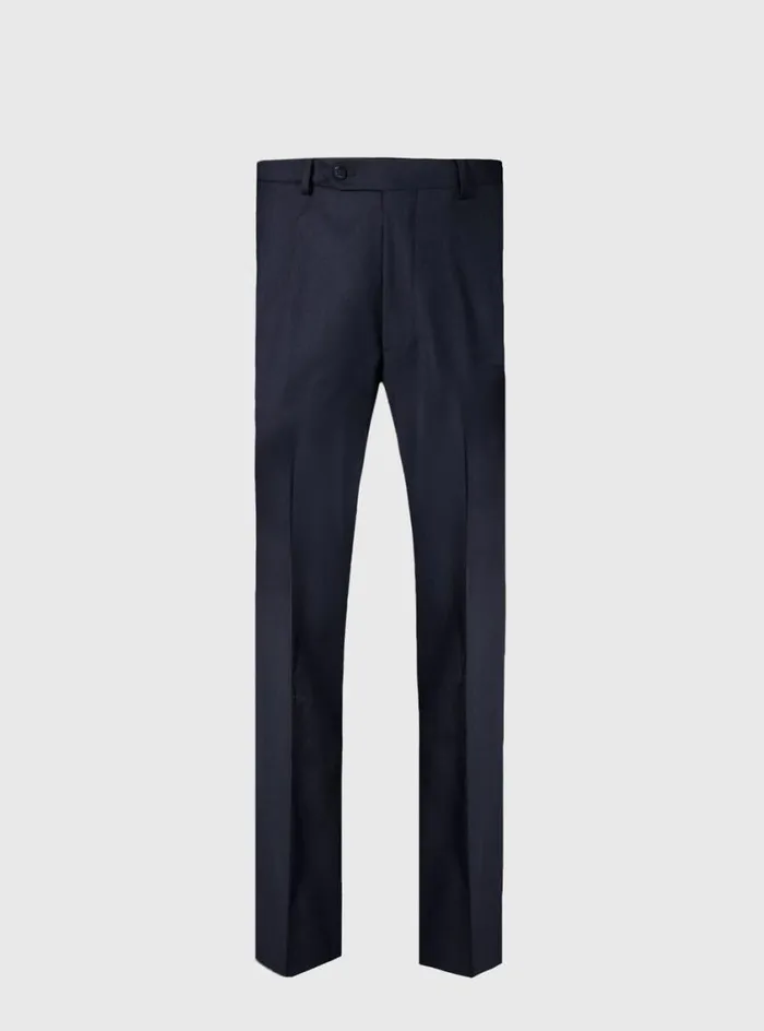 Men Paul Stuart Dress Pants Char Blue Super 110s Trousers Char Blue