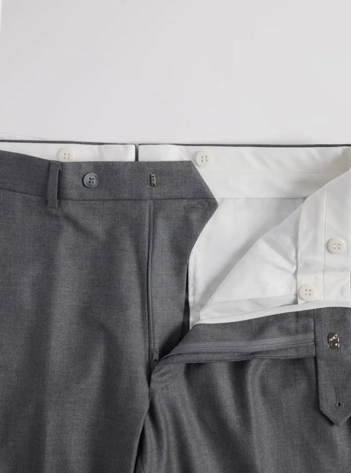 Men Paul Stuart Dress Pants Light Grey Super 110s Trouser Lt Grey