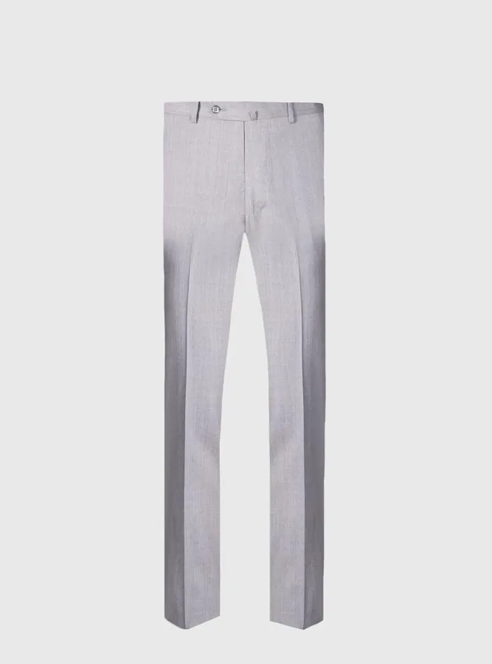 Men Paul Stuart Dress Pants Super 110s All YearWool Dress Trouser Pearl Grey