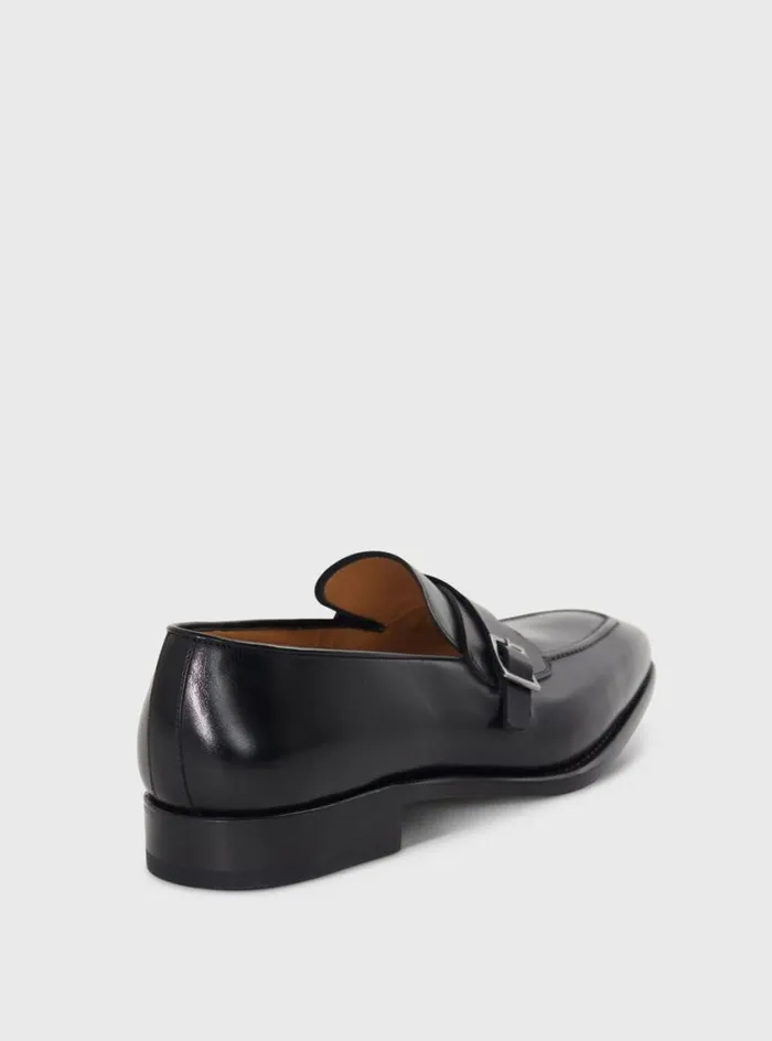 Men Paul Stuart Loafers Gideon Single Monk Loafer Black