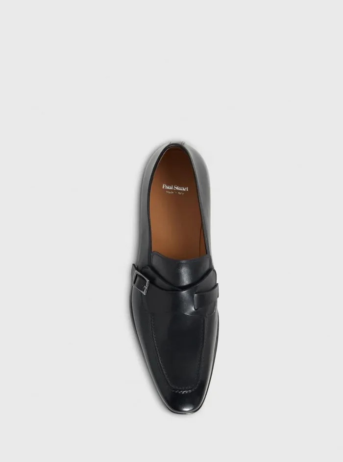 Men Paul Stuart Loafers Gideon Single Monk Loafer Black