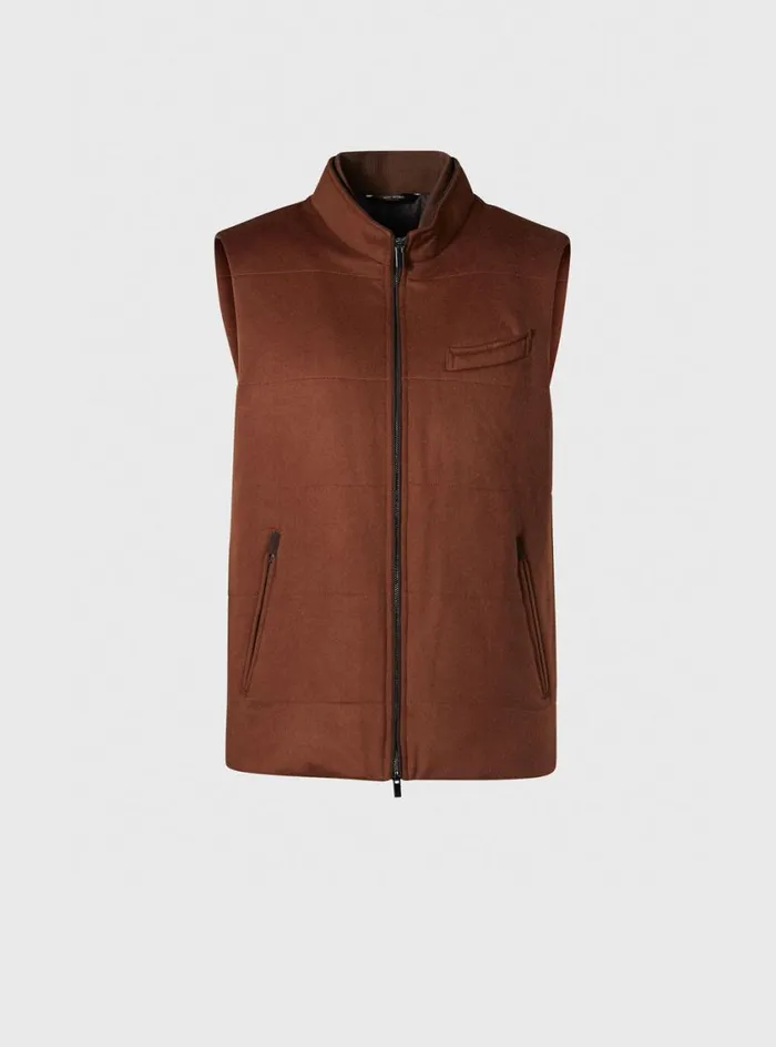 Men Paul Stuart Outerwear Cashmere Vest Vicuna