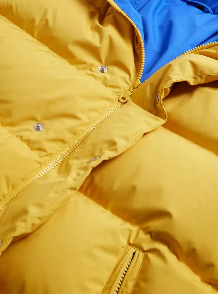 Men Paul Stuart Outerwear Puffer Jacket Bright Yellow