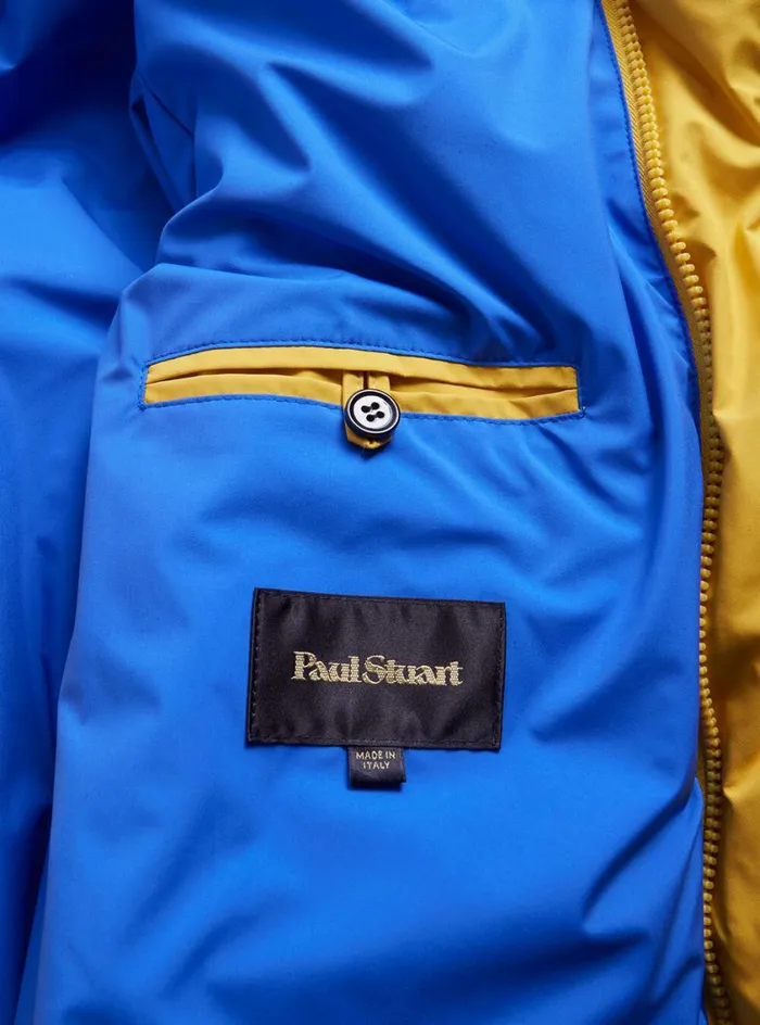Men Paul Stuart Outerwear Puffer Jacket Bright Yellow