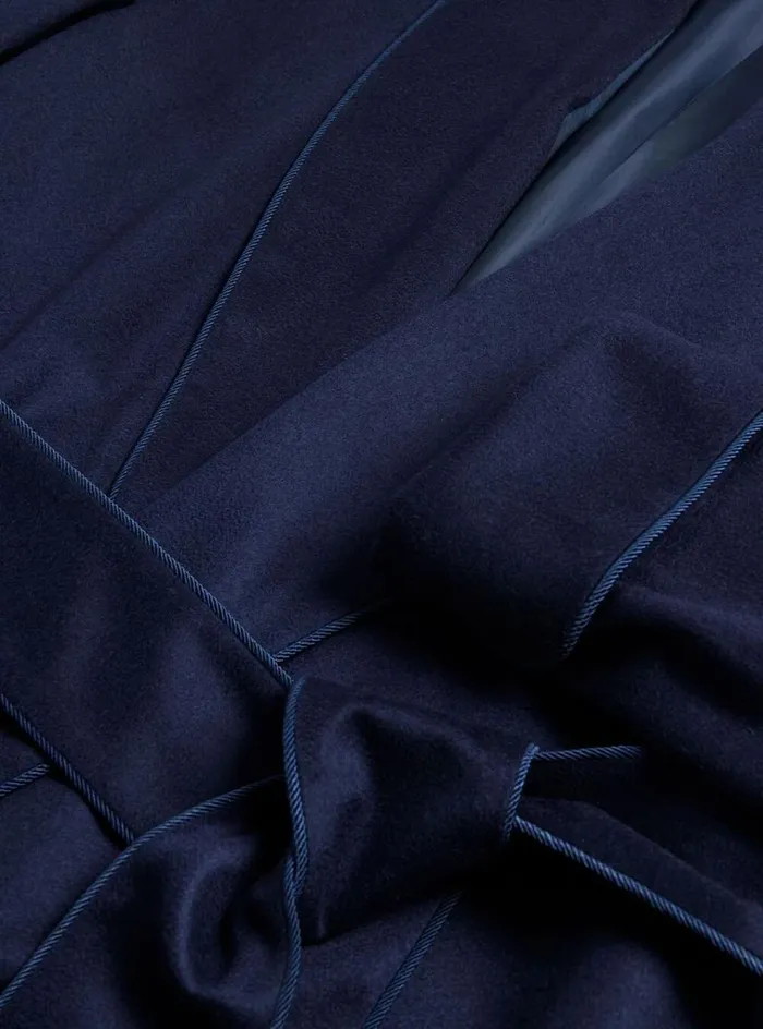 Men Paul Stuart Pajamas and Loungewear Cashmere Robe Navy Men Paul Stuart Pajamas and Loungewear Cashmere Robe Navy