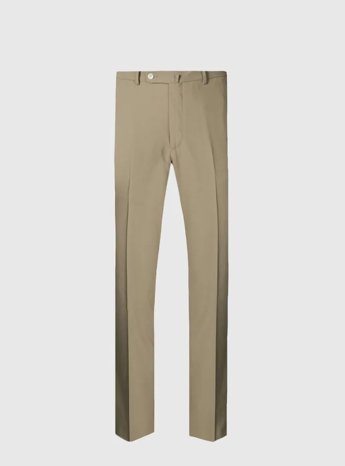 Men Paul Stuart Pants All Year Wool Dress Trouser Taupe
