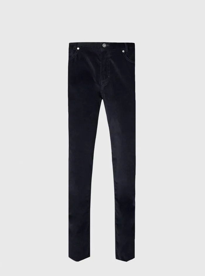 Men Paul Stuart Pants Five Pocket Corduroy Trouser Navy