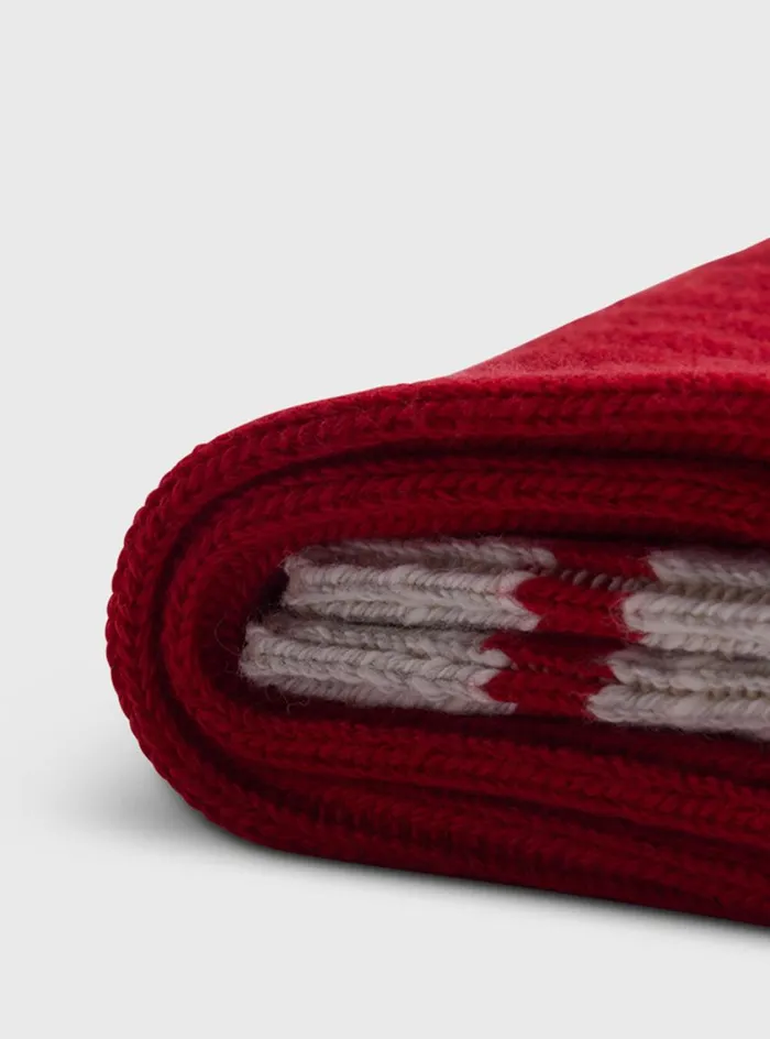 Men Paul Stuart Socks Cotton Ribbed Sport Sock Red