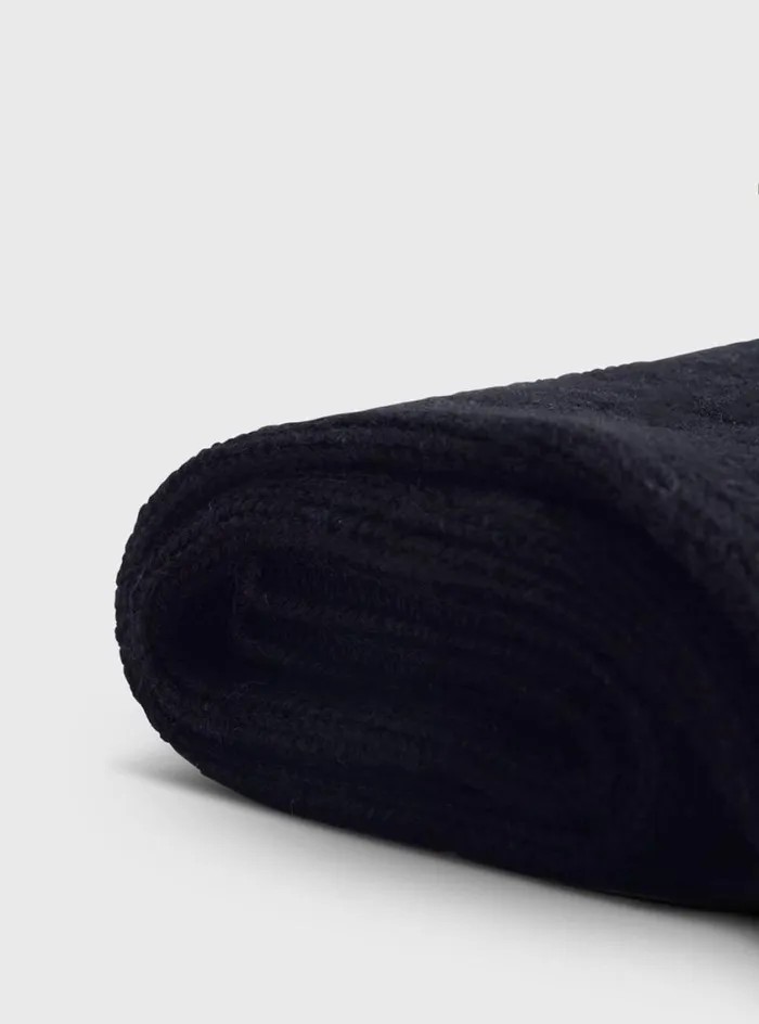 Men Paul Stuart Socks Ribbed Sport Crew Sock Black