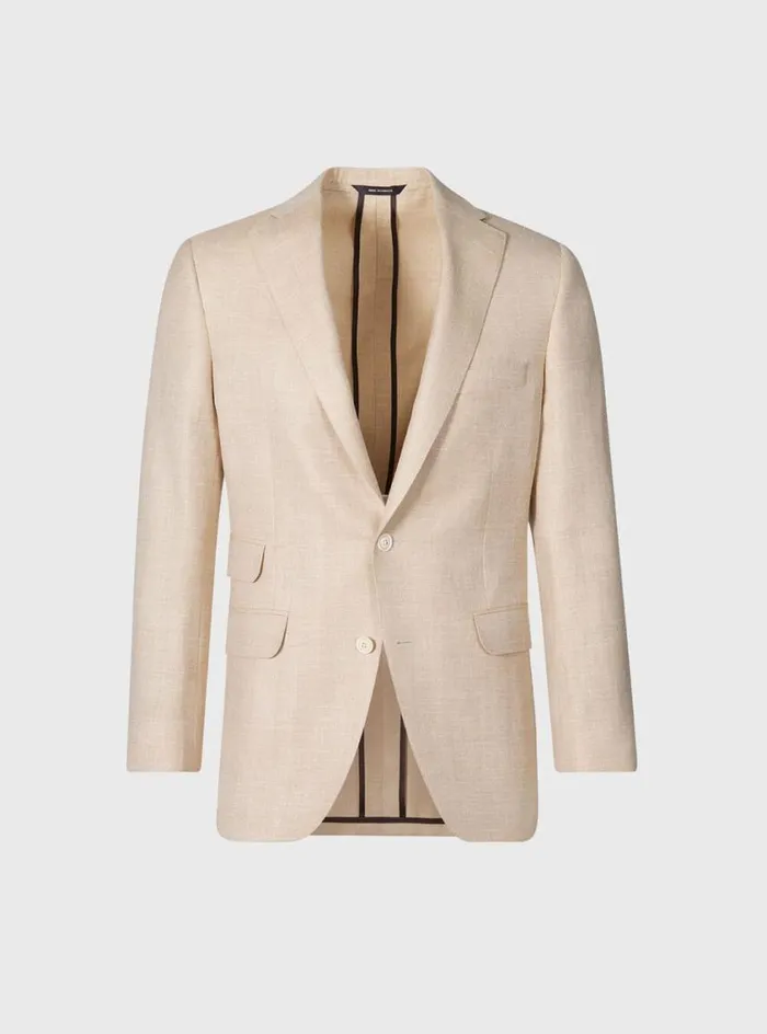 Men Paul Stuart Suits and Tuxedos Herringbone PaulJacket Tan
