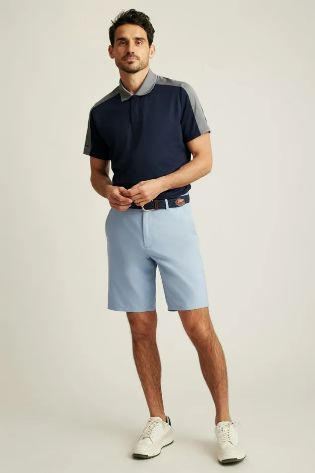 Men Performance Link Shorts Dusty Blue Bonobos Casual Shorts