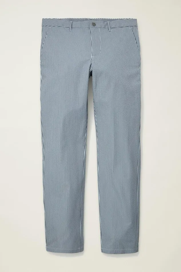 Men Performance Seersucker Golf Pant Bluesy Stripe Bonobos Chinos