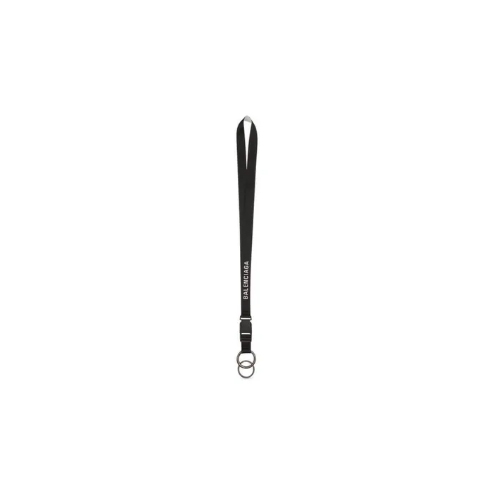 Men Phone Accessories and Keyrings Balenciaga Explorer Lanyard In Black