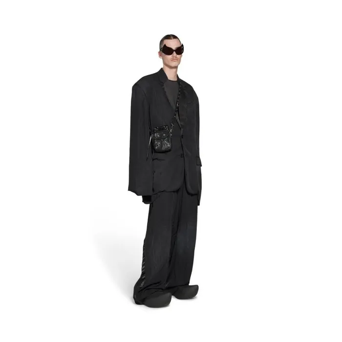 Men Phone Accessories and Keyrings Balenciaga Le Cagole Phone Holder In Black Men Phone Accessories and Keyrings Balenciaga Le Cagole Phone Holder In Black