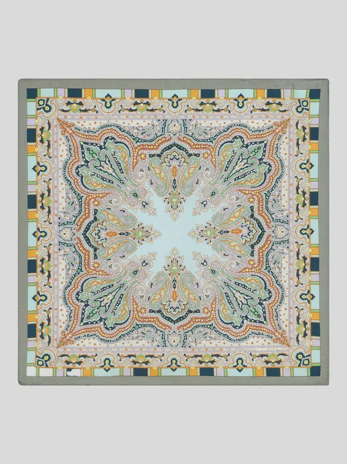 Men Pocket Square With Print Etro Ties And Pocket Squares