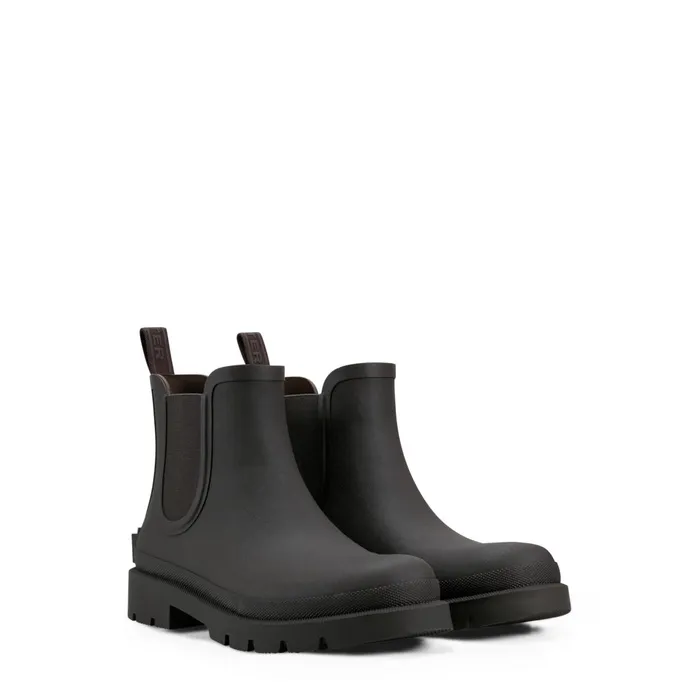 Men Rain Boots Hunter Boots Orford Waterproof Chelsea Boots Dark Brown Men Rain Boots Hunter Boots Orford Waterproof Chelsea Boots Dark Brown