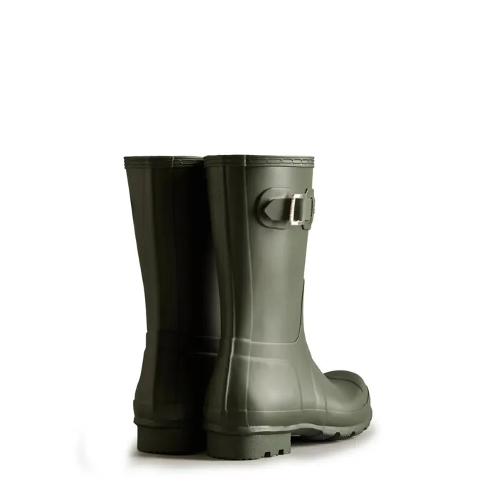 Men Rain Boots Hunter Boots Original Short Rain Boots Dark Olive