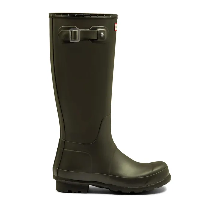 Men Rain Boots Hunter Boots Original Tall Rain Boots Dark Olive