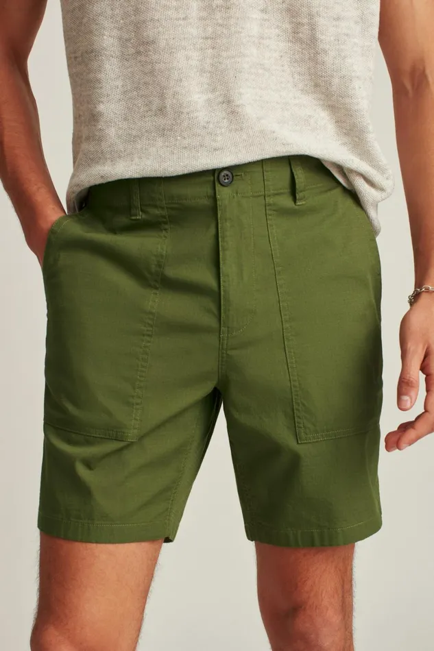 Men Ripstop Fatigue Shorts Pickle Green Bonobos Casual Shorts