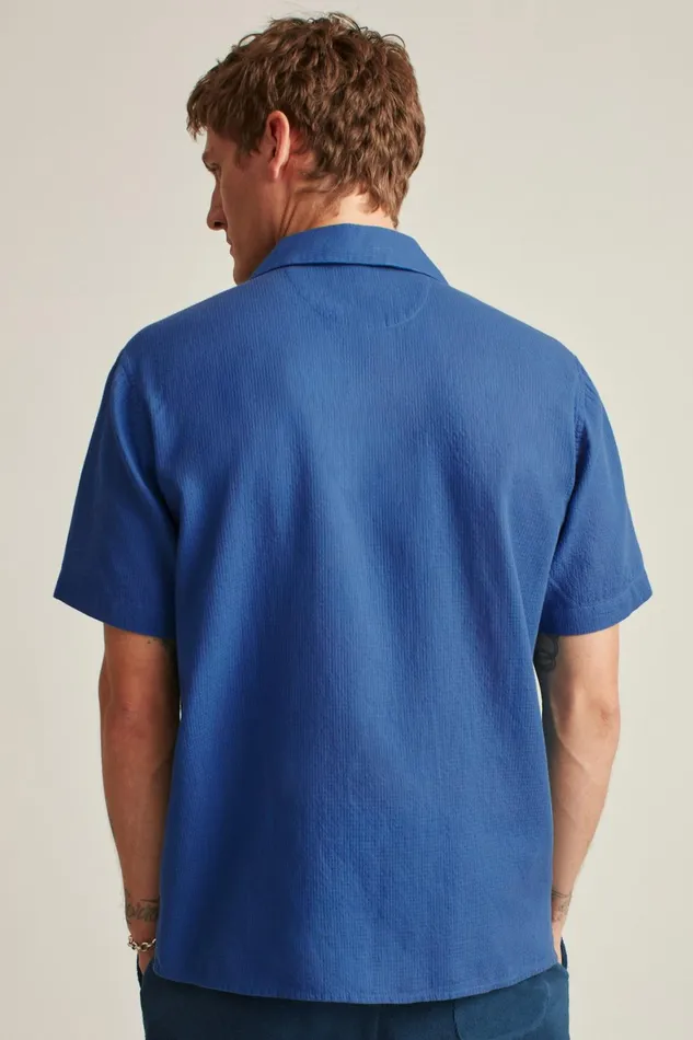 Men Riviera Cabana Shirt Dark Blue Bonobos Casual Shirts