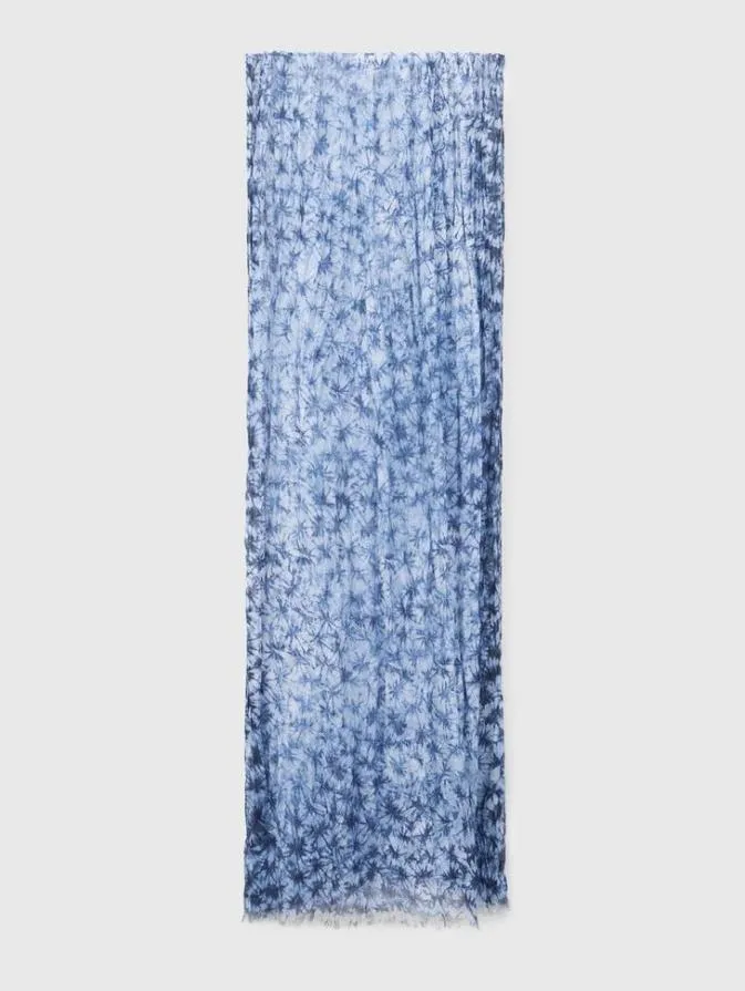 Men Scarves and Ties John Varvatos ASCAN TIE DYE SCARF Blue Mist