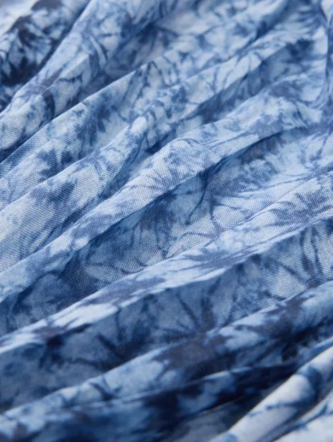 Men Scarves and Ties John Varvatos ASCAN TIE DYE SCARF Blue Mist