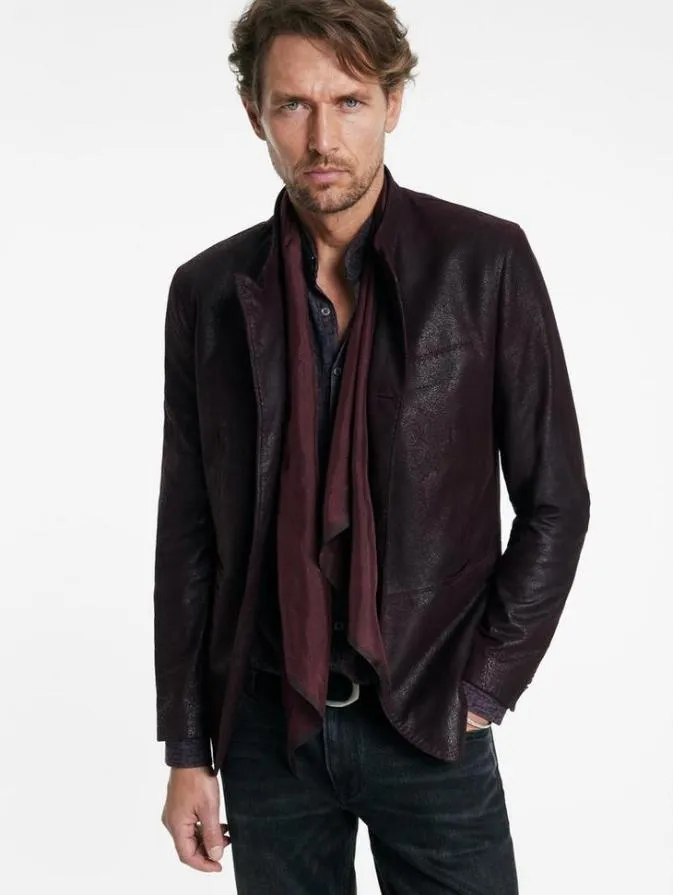 Men Scarves and Ties John Varvatos DICKIE SCARF Oxblood