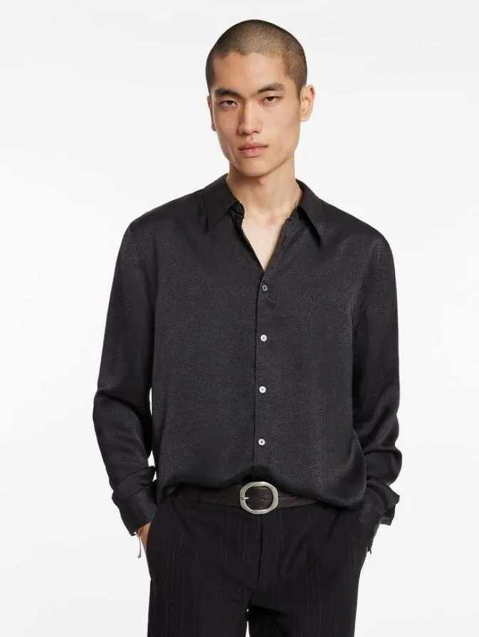 Men Shirts John Varvatos BETWOOD SHIRT Black