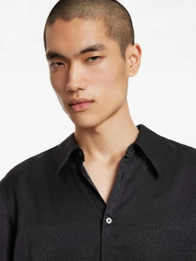 Men Shirts John Varvatos BETWOOD SHIRT Black