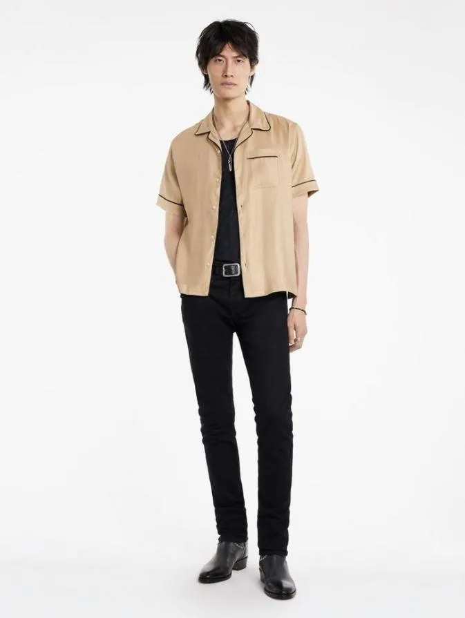 Men Shirts John Varvatos CAMPOS SHIRT Light Khaki