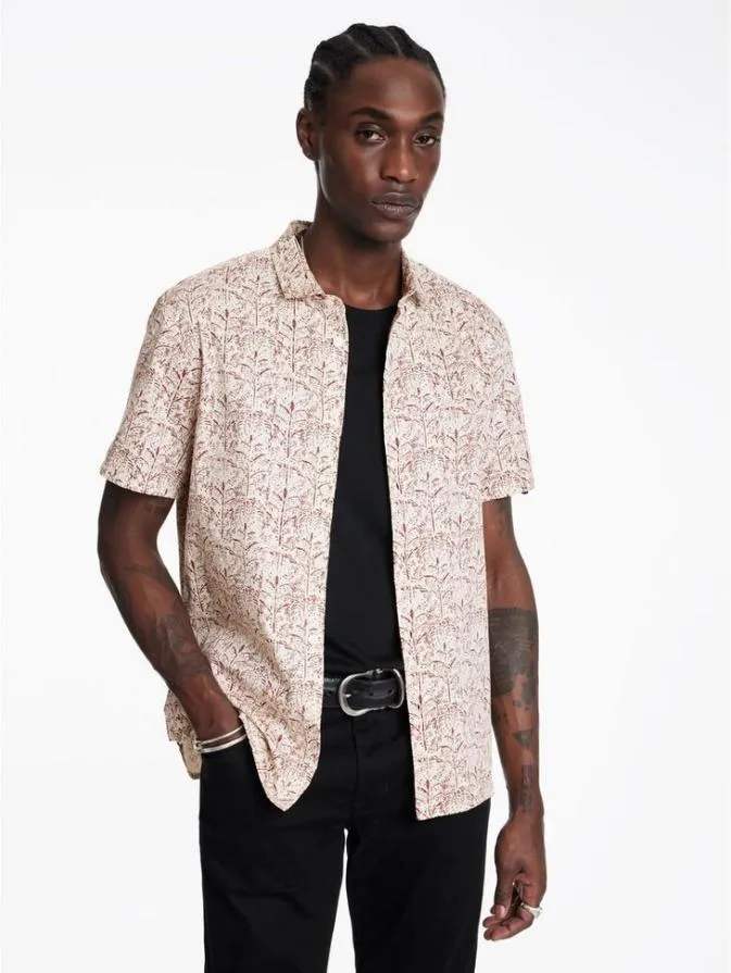 Men Shirts John Varvatos SEAN SHIRT Cranberry